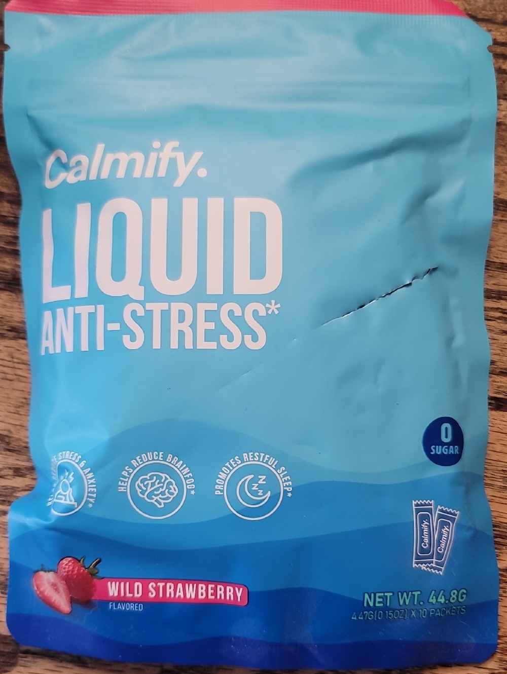 Liquid Anti-Stress Wild Strawberry — Blue Relaxation Pouch